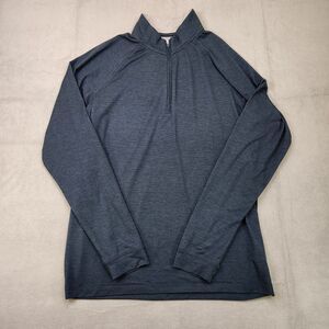 Johnnie-O Freeborne 1/4 Zip Pullover Mens M Blue Long Sleeve Performance Stretch